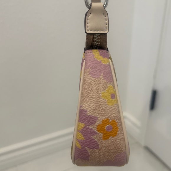 Coach Nolita Signature Floral Beige Mini Bag - Picture 6 of 9